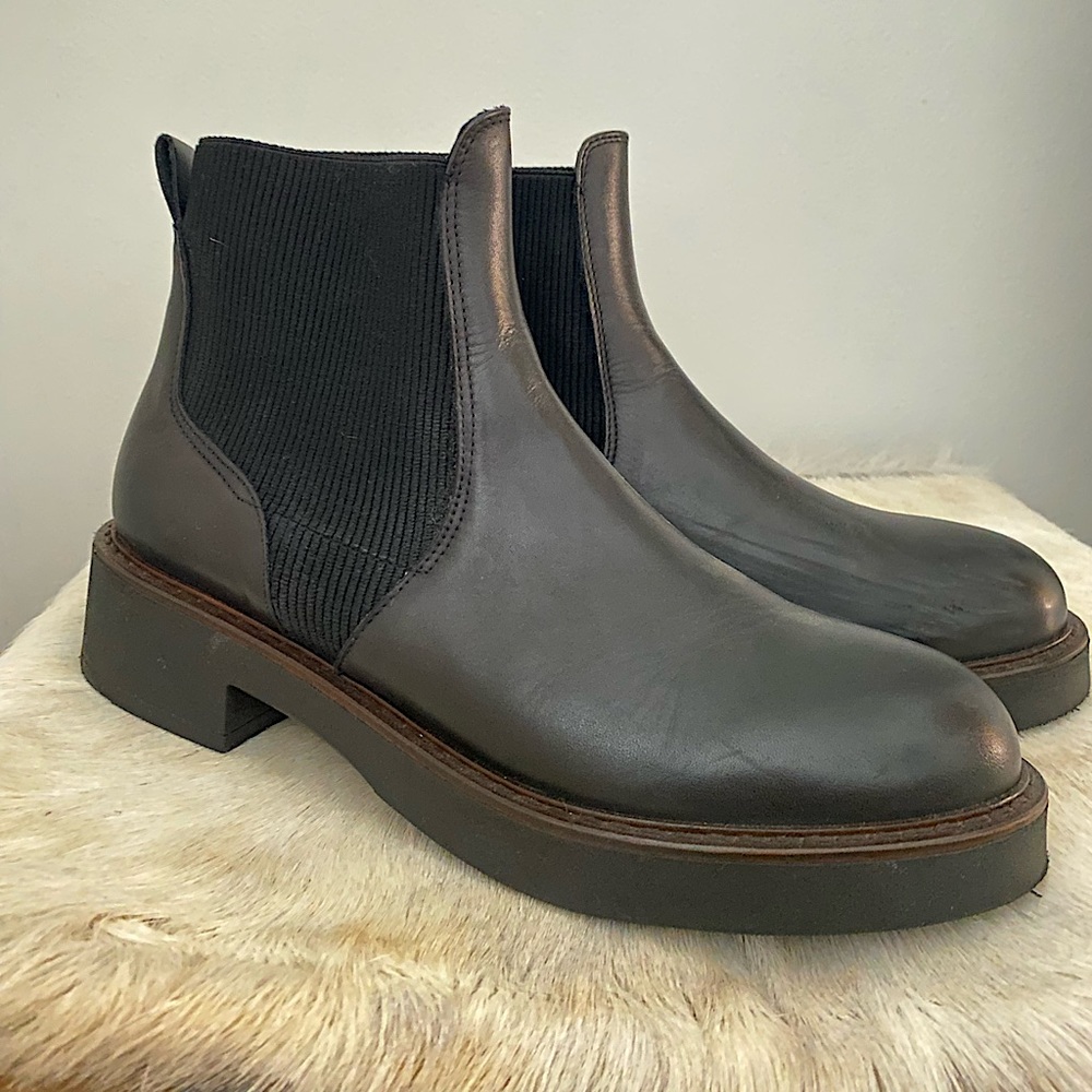Emanuele Crasto Italian Leather Lug Boots